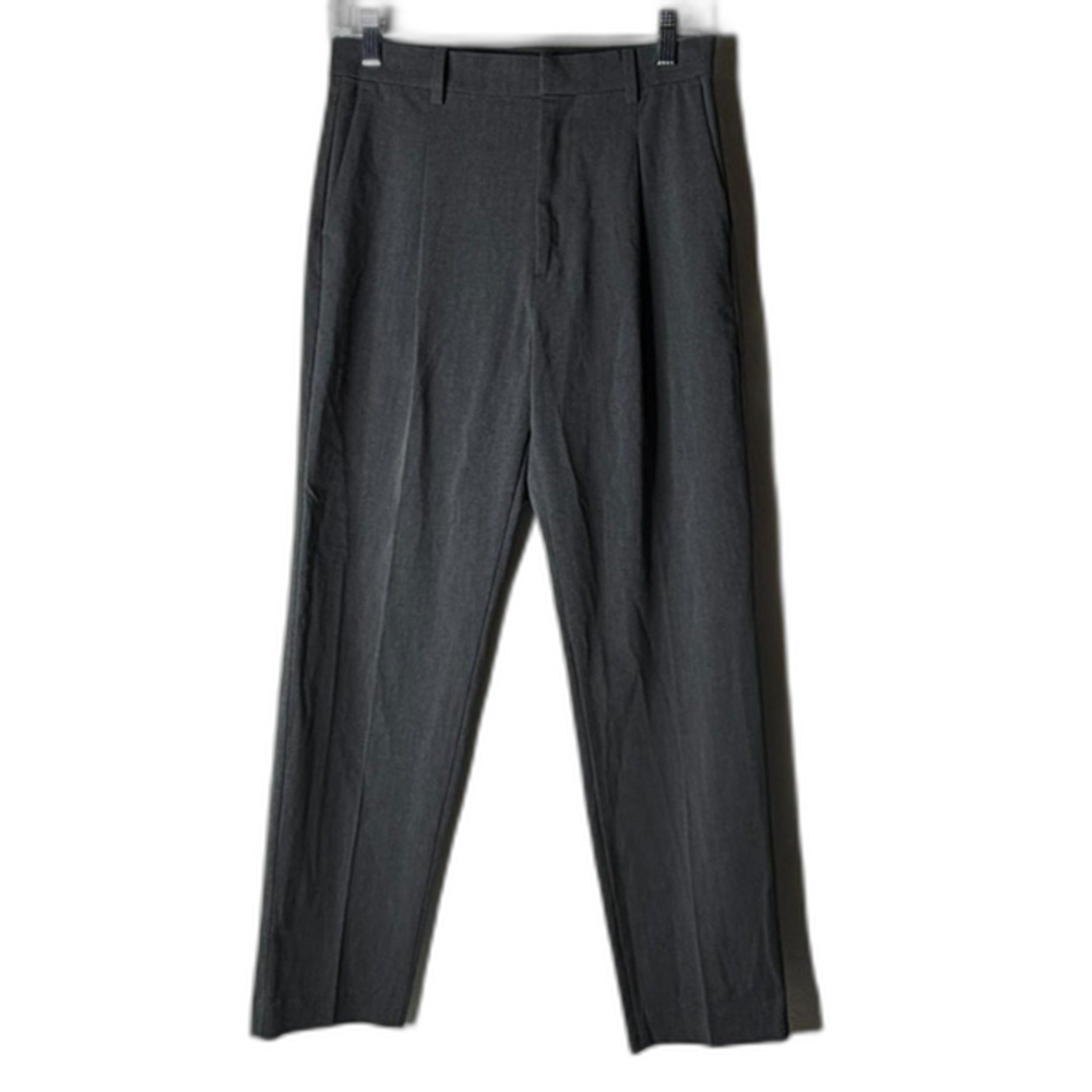 MUJI slim tapered charcoal gray dress pants, perfect for office wear size 28X27